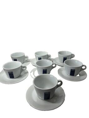 x7 Lavazza Cup & Saucer  Set Italian IPA d'ANCAP Espresso Cappuccino Latte